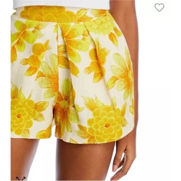 Alémais Sonny Linen Floral Print Pleated Shorts - Picture 5 of 9